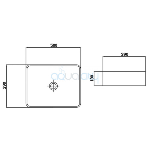 Раковина Calypso Marble Natural Gloss 50 фото 2 Раковина Calypso Marble Natural Gloss 50 фото 2