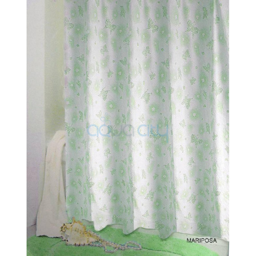 Шторка для ванної Mariposa зелена