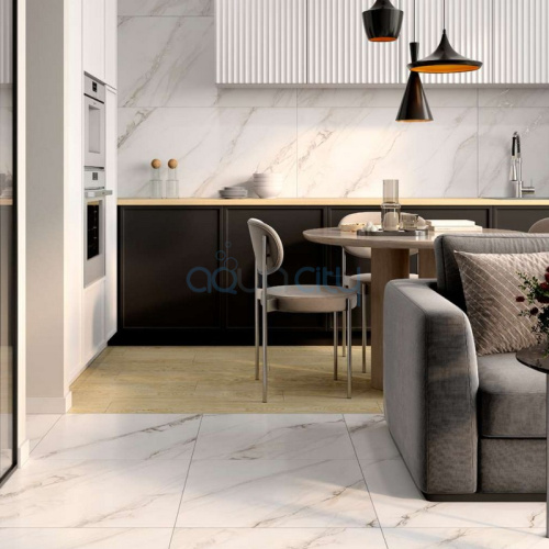 Грес Riviera White Satin Rect фото 2