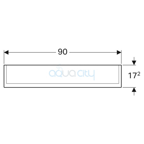 Шафка дзеркальна Option Plus 90 фото 2