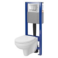 Інсталяційна система System 40 Mech + чаша унітаза Cersania SimpleOn з сидінням + кнопка Enter II