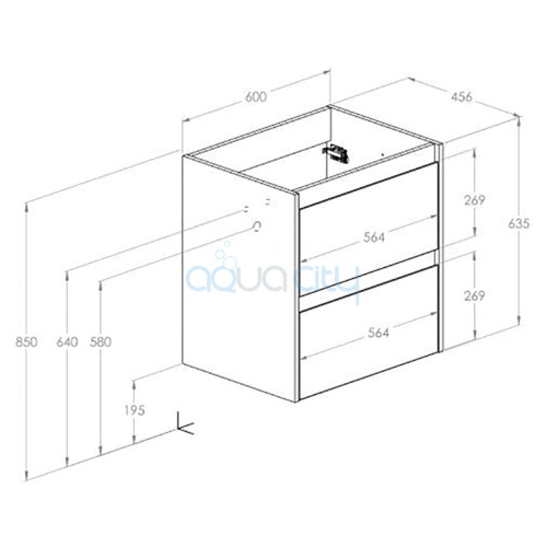 Шкафчик Claudia для раковины 60 фото 2 Шкафчик Claudia для раковины 60 фото 2