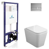 Инсталляция Dune 1200SL KP112001+чаша унитаза Trend c сиденьем Soft-close TR-0490-RQ3+кнопка Neon KP-226-002