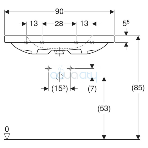 Раковина iCon Light 90 фото 3