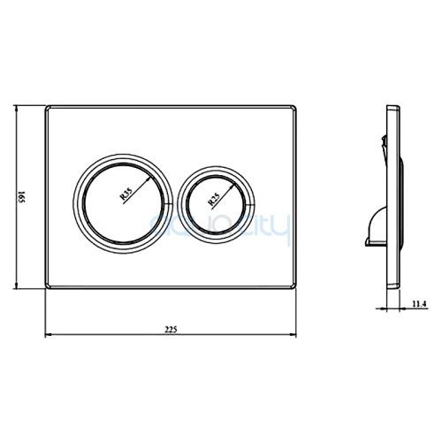 Інсталяція Dune 1200SL KP-112-001+чаша унітаза Round Smart з сидінням Soft-close RN-0490-RQ3+кнопка Air KP-230-002 фото 4