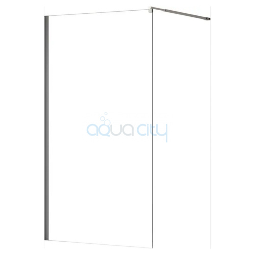 Душова стінка Walk-in 100 Transparent+алюміній