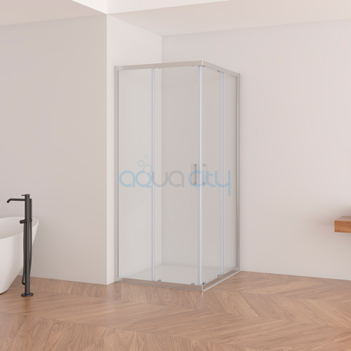 Душова штора SLRV2-90 Transparent+алюміній фото 2