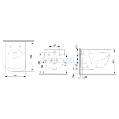 Унитаз Gem Aquaspin фото 2