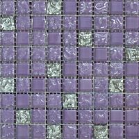 Мозаика рифленая фиолетовый-платина
