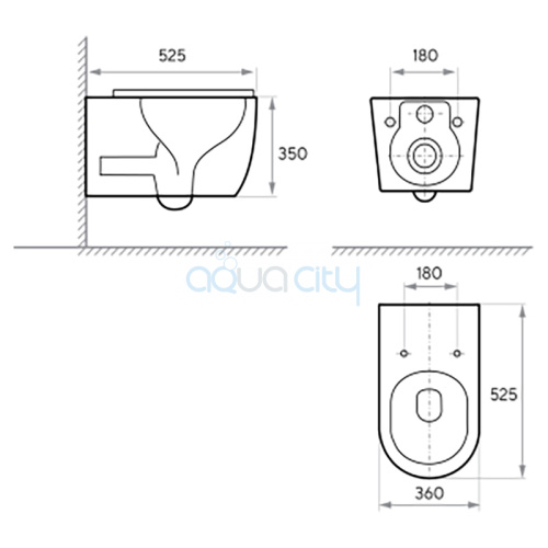 Чаша унитаза Dakota с сиденьем Soft-close фото 2 Чаша унитаза Dakota с сиденьем Soft-close фото 2
