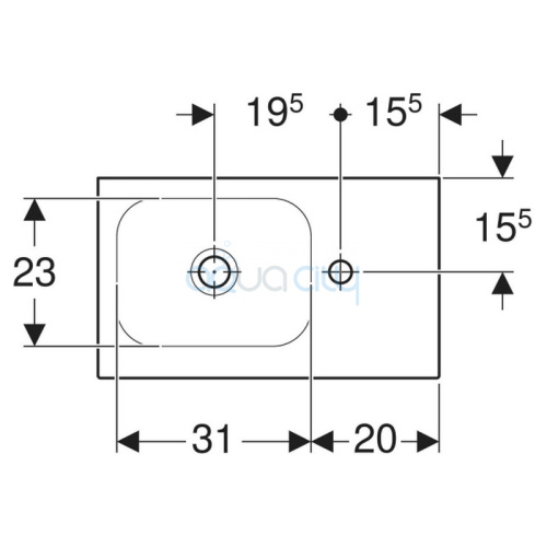 Раковина iCon Light 53 фото 2 Раковина iCon Light 53 фото 2
