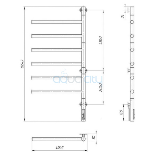 Полотенцесушитель Веер-I 80x44.5/80 фото 2
