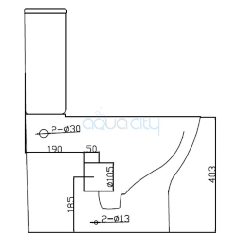 Унітаз Concept Pro Combi Rim Off із сидінням Slim фото 2