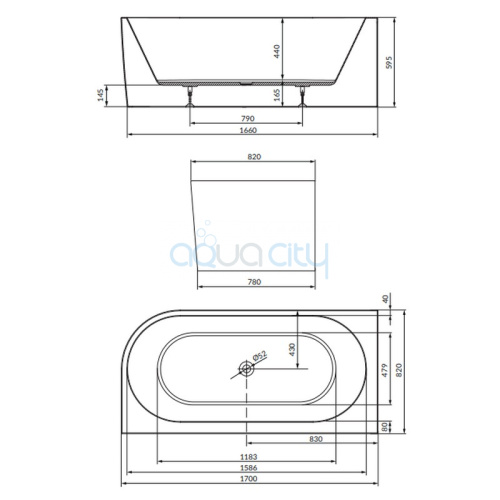 Ванна Crea 170x83 фото 2 Ванна Crea 170x83 фото 2