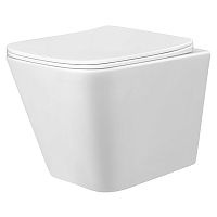 Чаша унитаза WC Concept Cube RimOff с сиденьем Slim