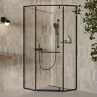 Душевая штора XPSHP3-100 Transparent+черный