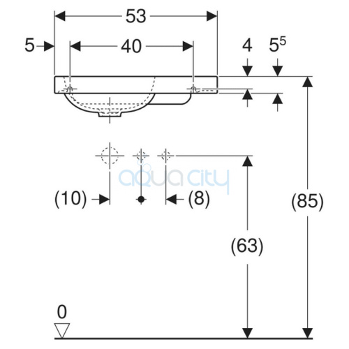 Раковина iCon Light 53 фото 3 Раковина iCon Light 53 фото 3
