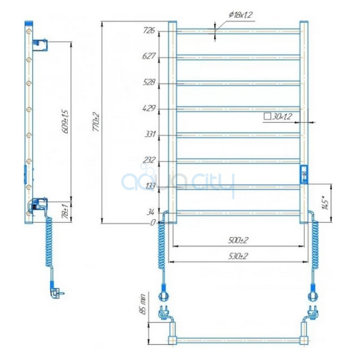 Рушникосушка Hygge Family HF Leeds 77x53 фото 2