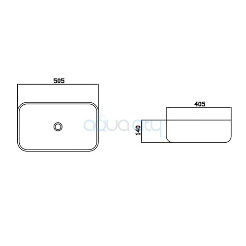 Раковина Venus Dark Curvel Marble фото 2