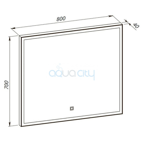 Зеркало Luce 80x70 фото 2