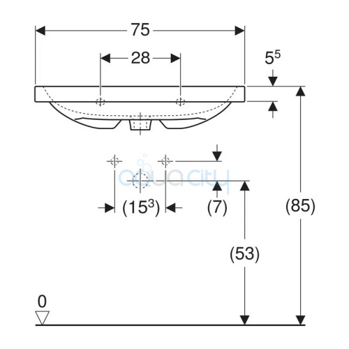 Раковина iCon Light 75 фото 3