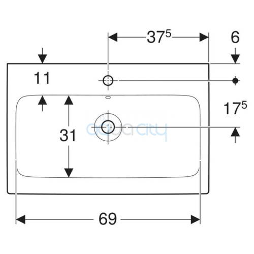 Раковина iCon 75 фото 2