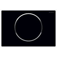Кнопка Sigma 10 с легкоочищаемой поверхностью, черная/хром