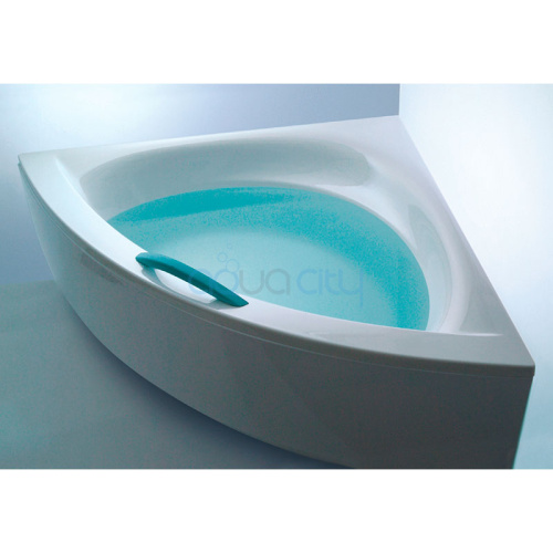 Акриловая ванна Play 160x160 с ножками и белой ручкой фото 2